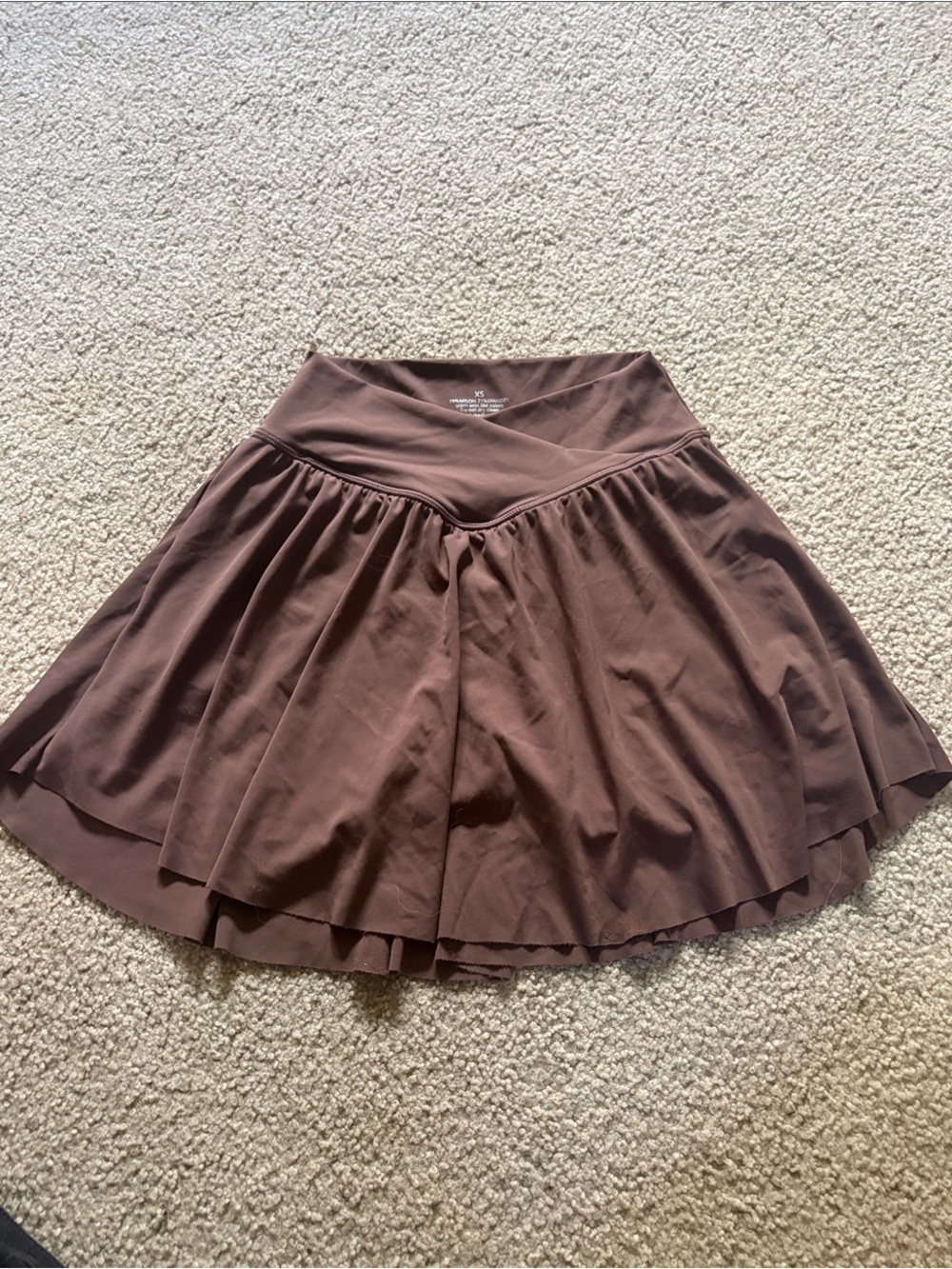 Amazon Brown Circle Skirt with V-Waistband